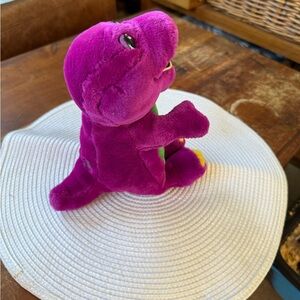 Plush Purple Barney Dino Reptile Toy - Soft Stuffed Animal